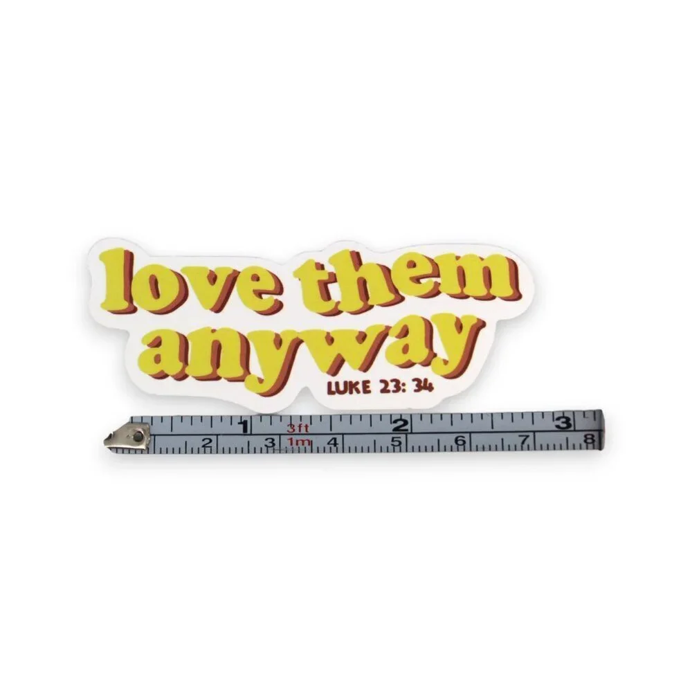 Sticker Religious Christian Bible Verse Luke 23:34